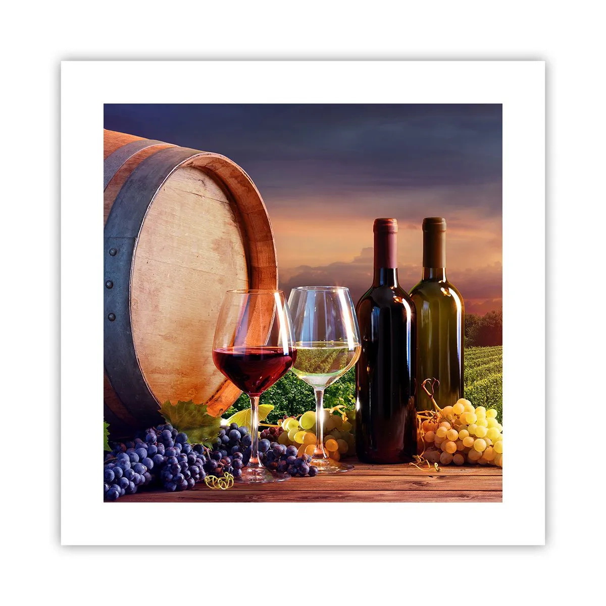 Poster - Here Life Is Full of Flavour - 40x40 cm