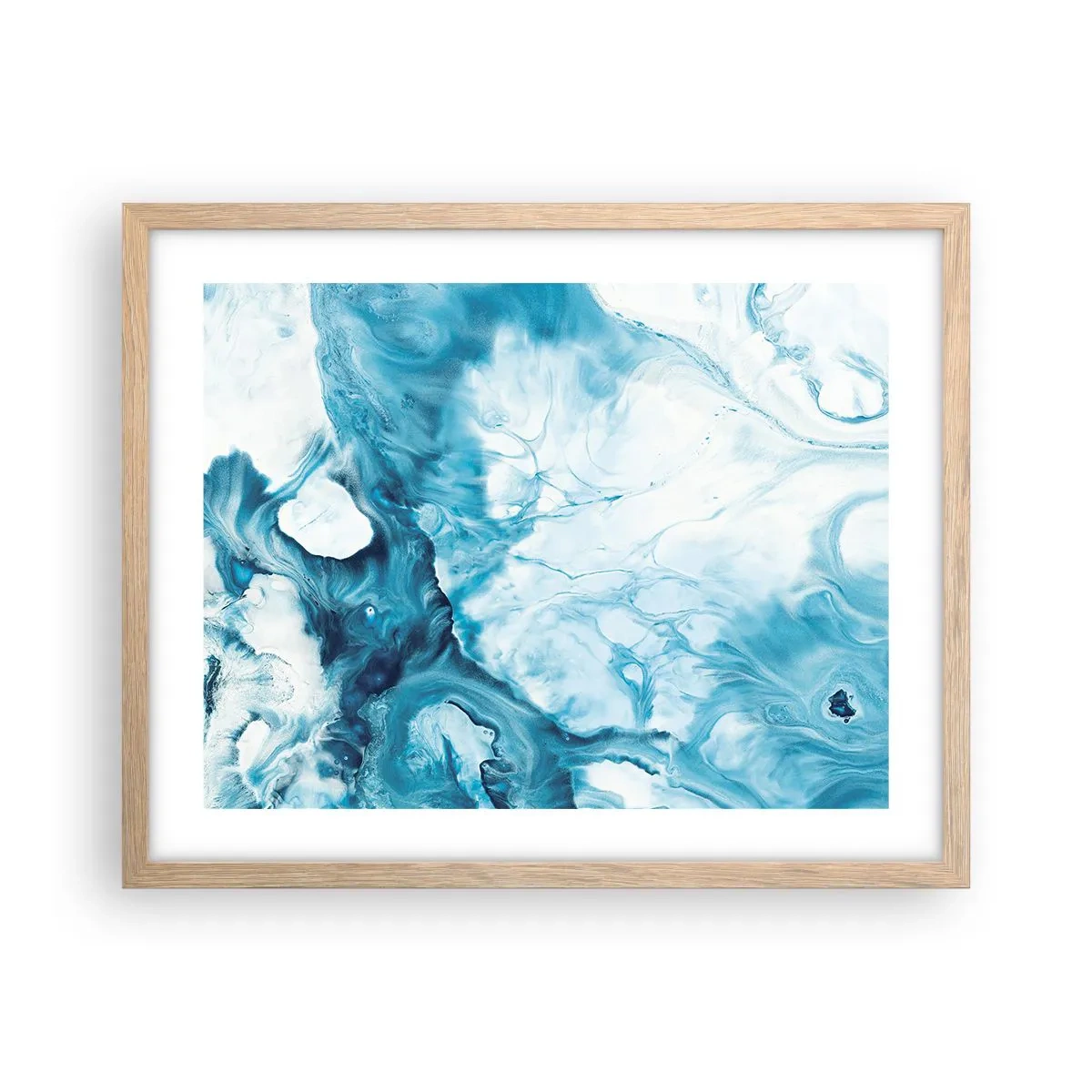 Poster in light oak frame - Concert of Blue - 50x40 cm