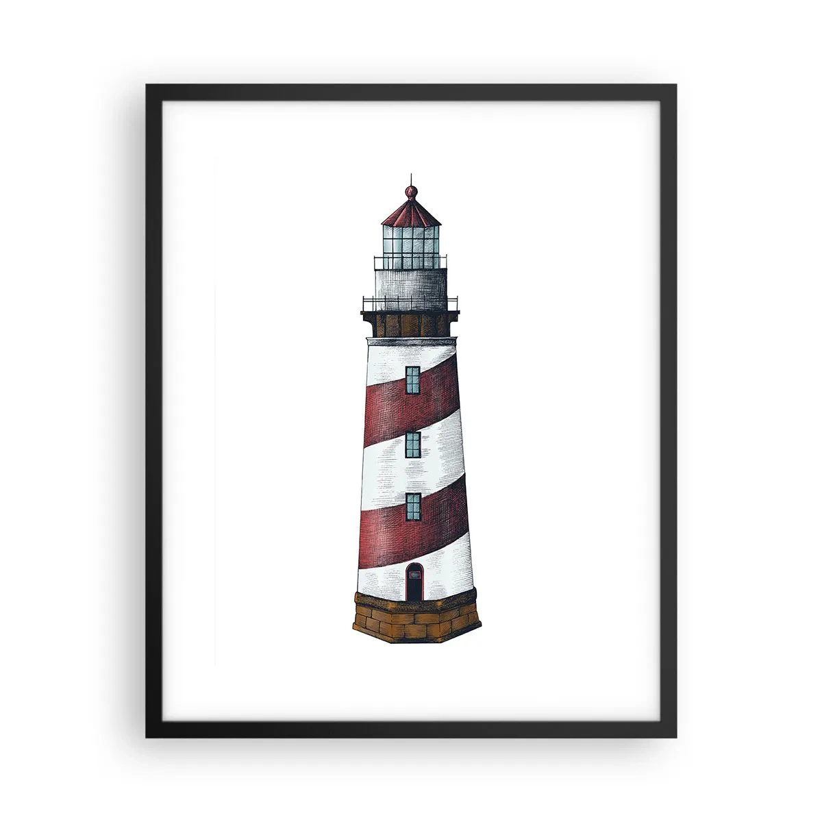 Poster in black frame - Always on Guard - 40x50 cm