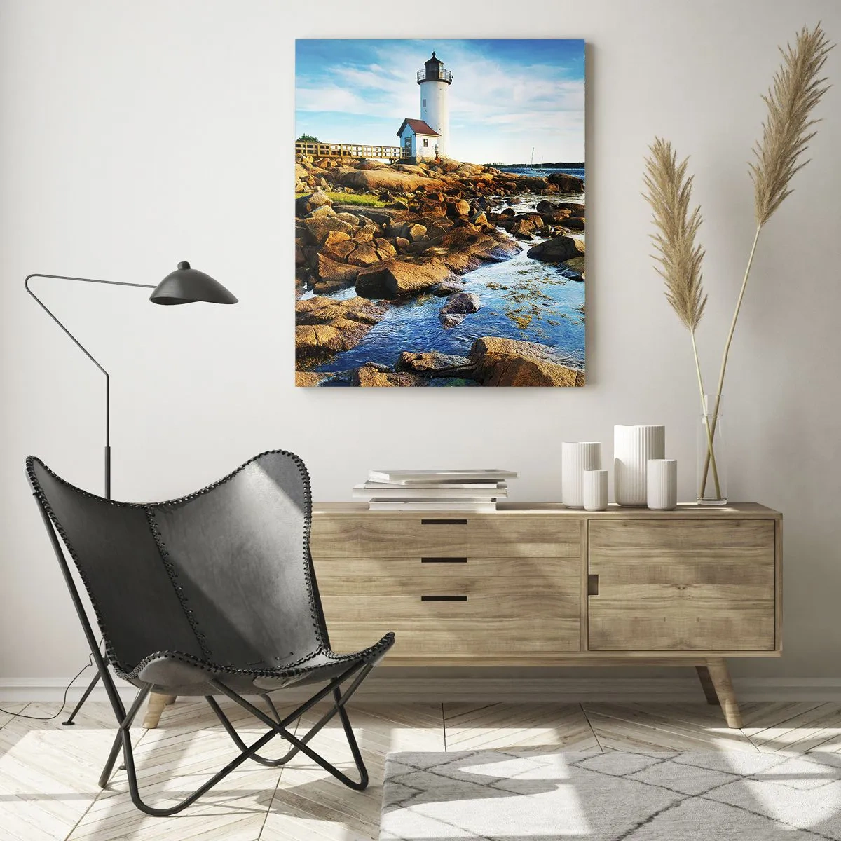 Glass picture - Be Home Safe, I Am Waiting - 50x70 cm