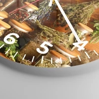 Clock face with numbers