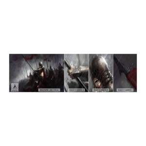 Photo Wallpaper Sample Standard Eco - Passerby, Tell Sparta… - Knight In Armor, Army, Abstraction - 100x30 cm