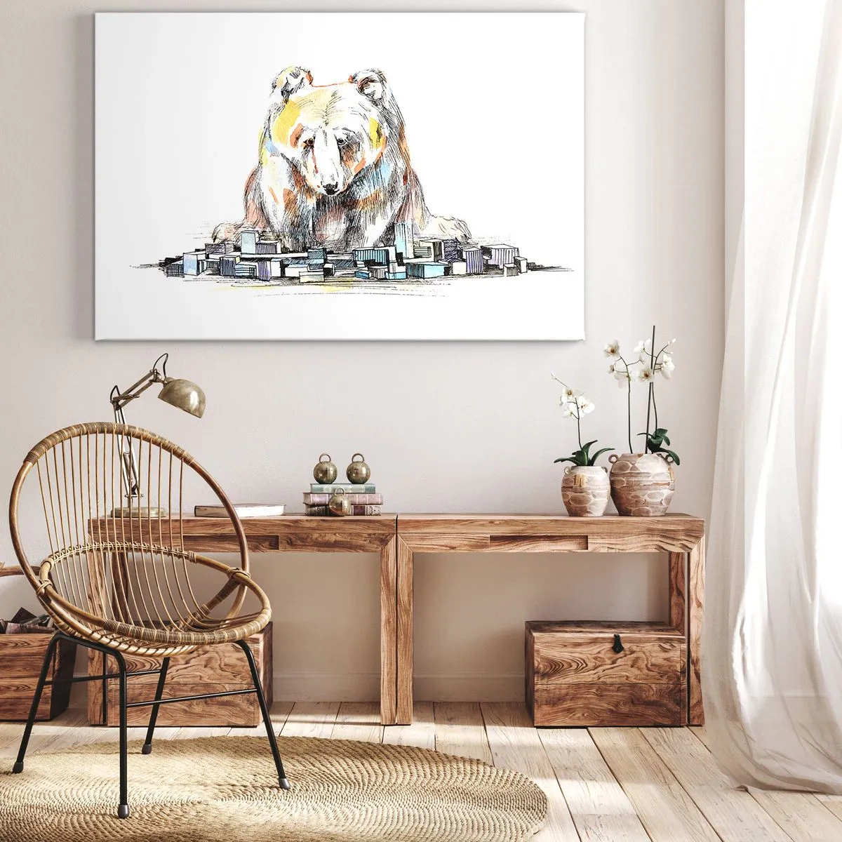 Canvas picture - How Can You Live like That? - 120x80 cm