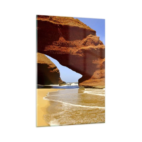Glass picture - Water and Wind through Thousands of Years - 80x120 cm