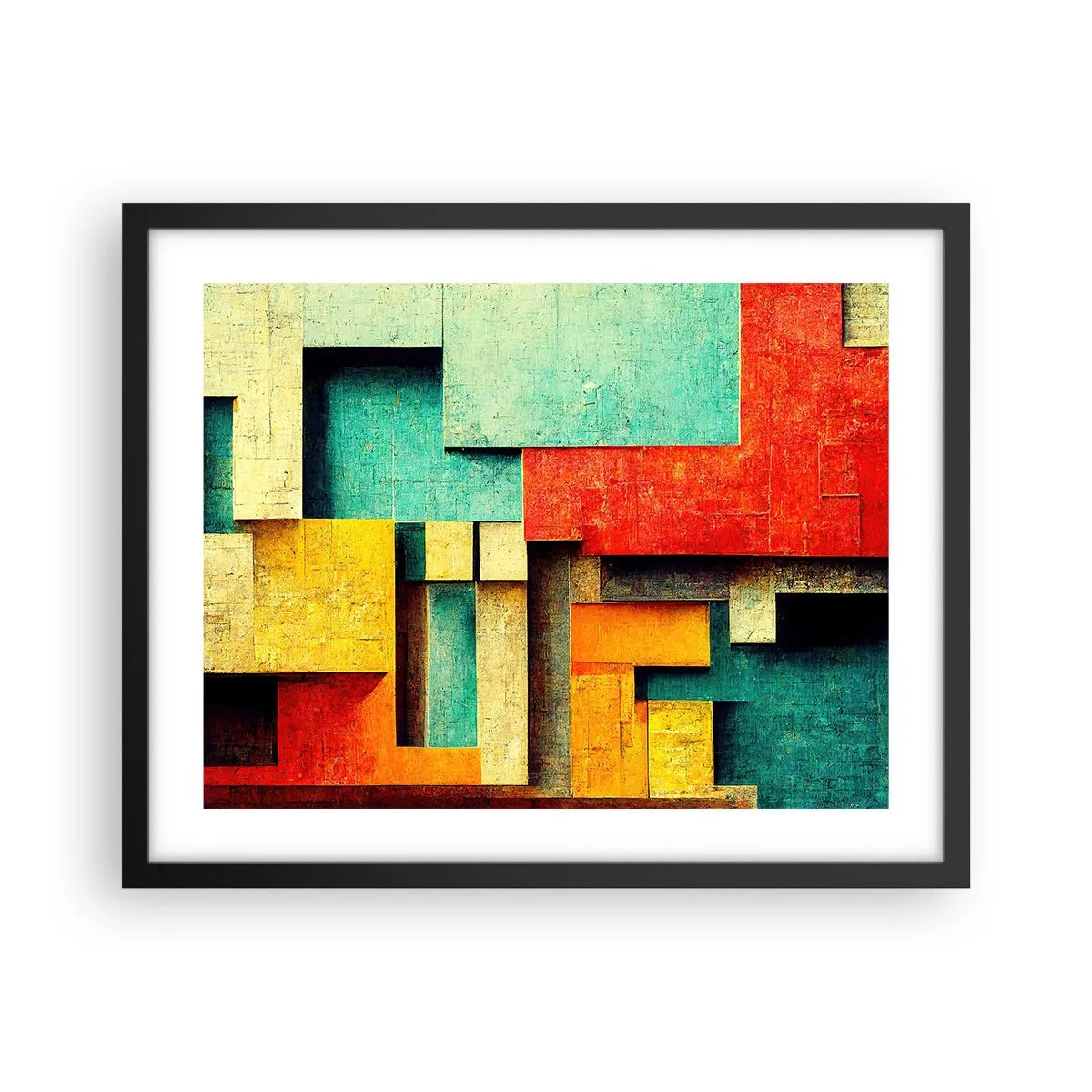 Poster in black frame - Festival of Right Angles - 50x40 cm