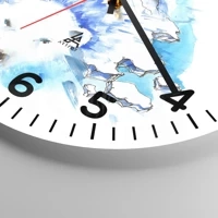 Clock face with numbers