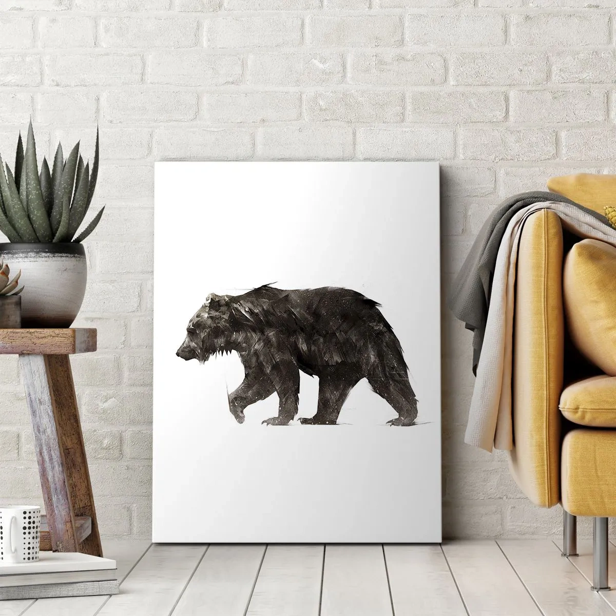 Canvas picture - I Always Wear Real Fur! - 50x70 cm