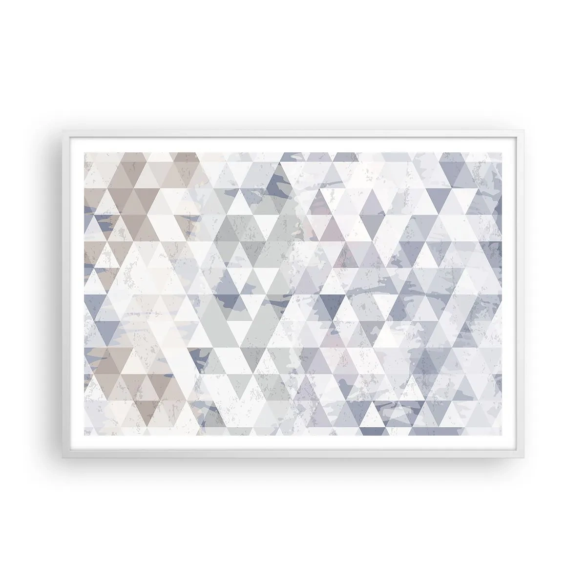 Poster in white frmae - In the Rhythm of a Triangle - 100x70 cm
