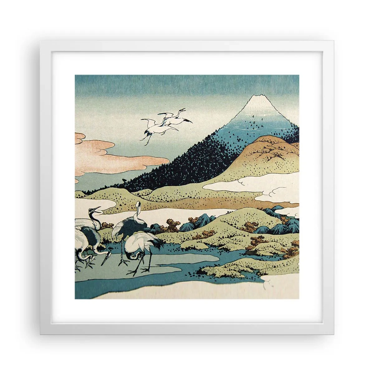 Poster in white frmae - In a Japanese Spirit - 40x40 cm