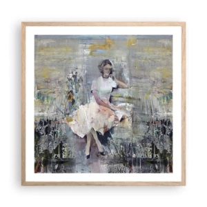 Poster in light oak frame - Classical and Modern - 60x60 cm