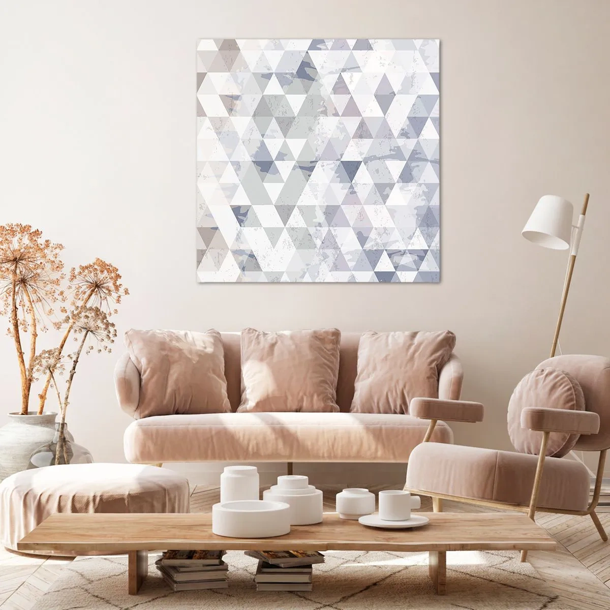 Canvas picture - In the Rhythm of a Triangle - 30x30 cm