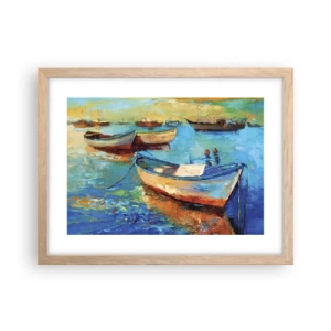 Poster in light oak frame - In a Southern Bay - 40x30 cm