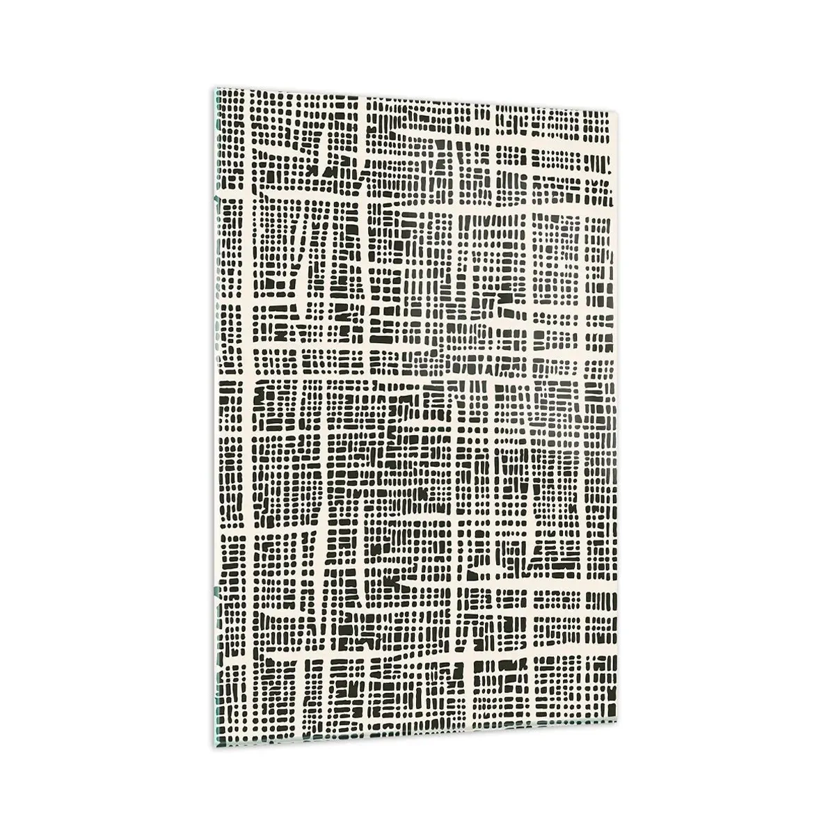 Glass picture - Woven Composition - 80x120 cm