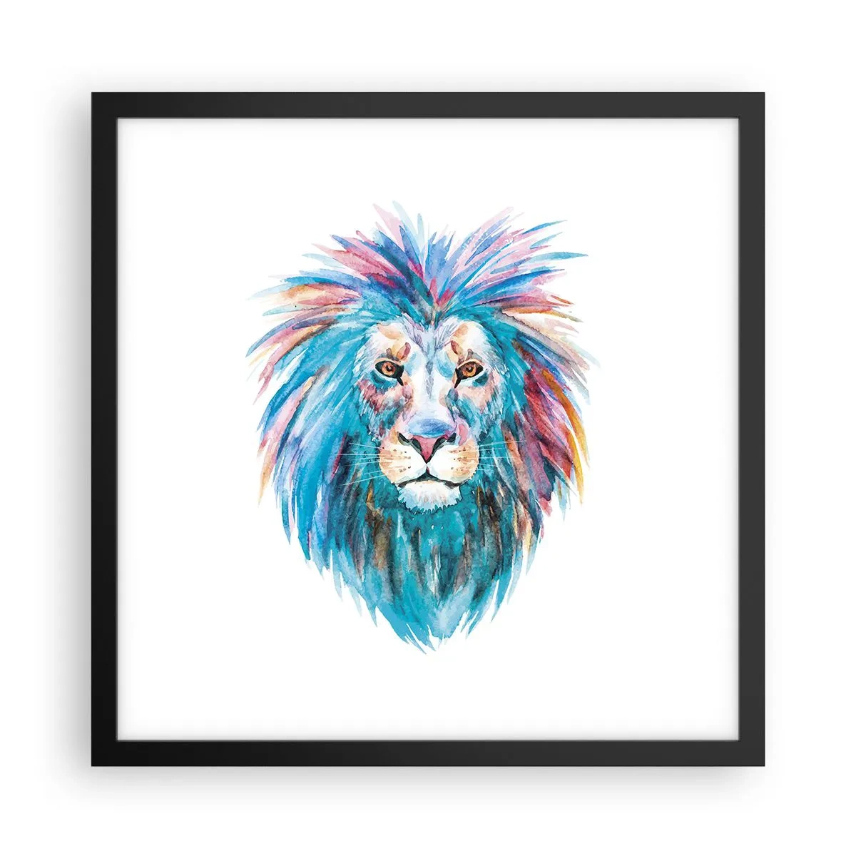 Poster in black frame - Electrifying Aura - 40x40 cm