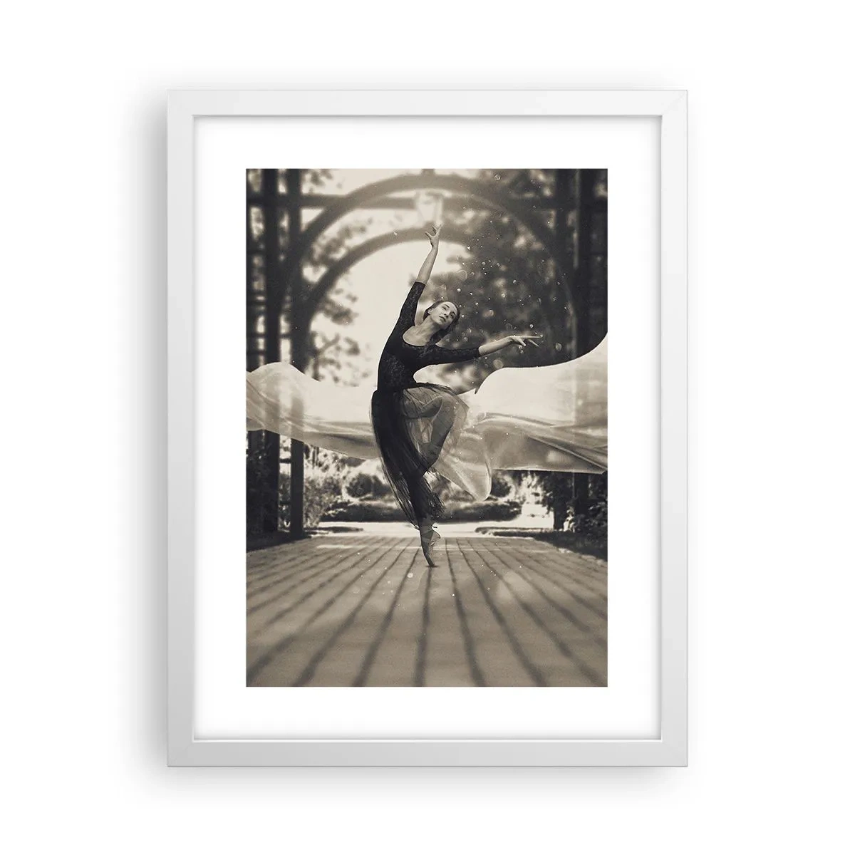 Poster in white frmae - Dance of the Garden Spirit - 30x40 cm