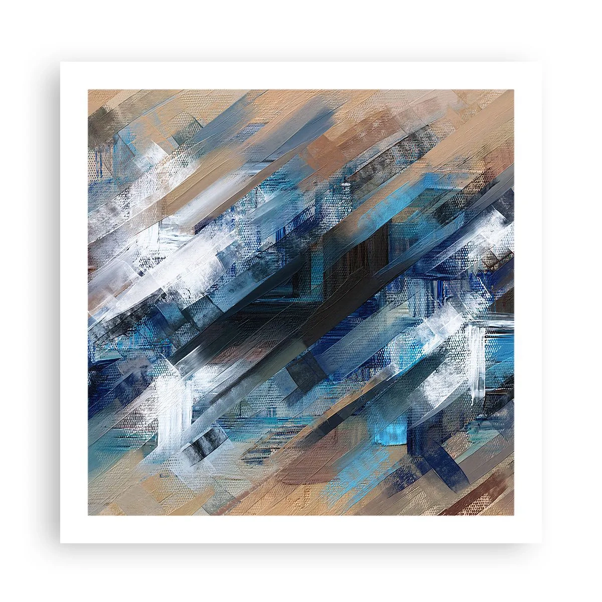 Poster - On the Blue Slant - 60x60 cm