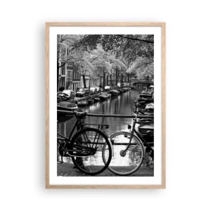 Poster in light oak frame - A Very Dutch View - 50x70 cm