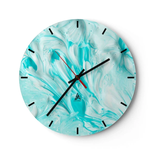Wall clock - Clock on glass - Together Forever - 40x40 cm