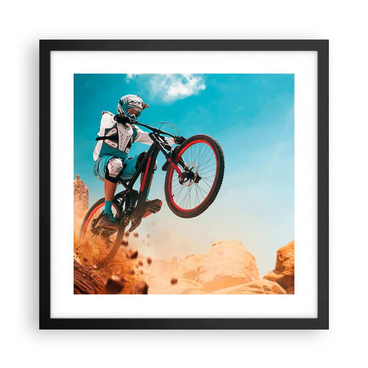 Poster in black frame - Madness on Wheels - 40x40 cm