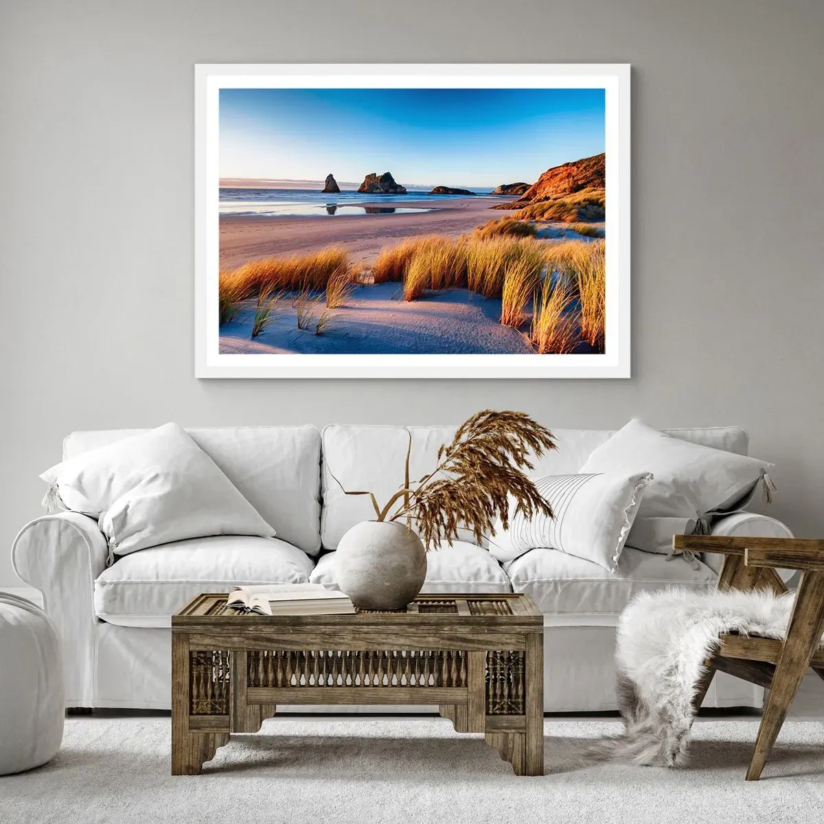 Poster in white frmae - For Peace Seekers - 91x61 cm