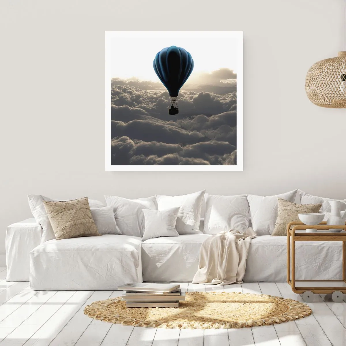 Poster - Wanderer above Clouds - 40x40 cm