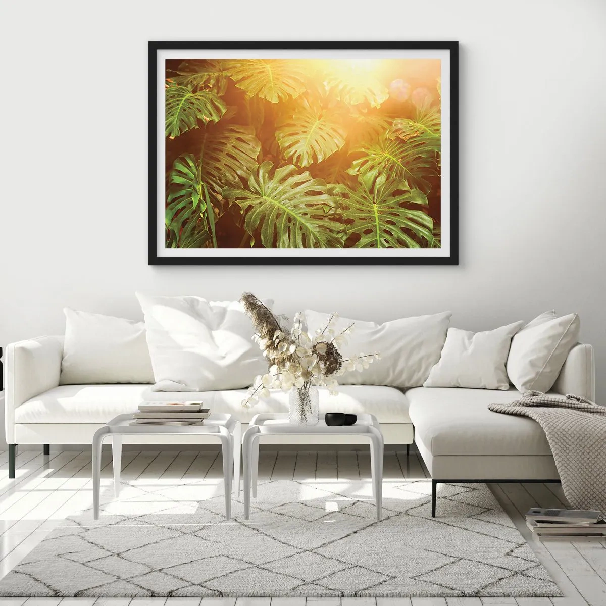 Poster in black frame - Walking into the Green - 50x40 cm