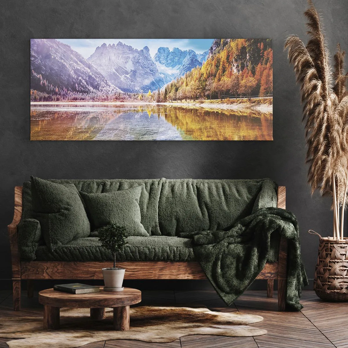 Canvas picture - It's Autumn in the Mountains - 100x40 cm