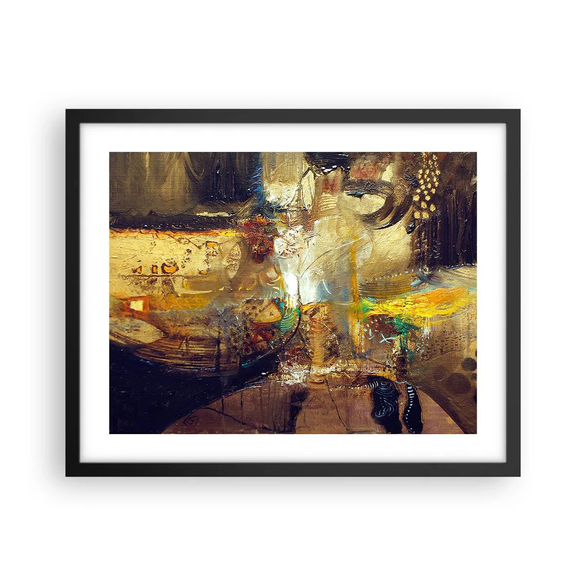 Poster in black frame - Cold, Warm, Hot - 50x40 cm