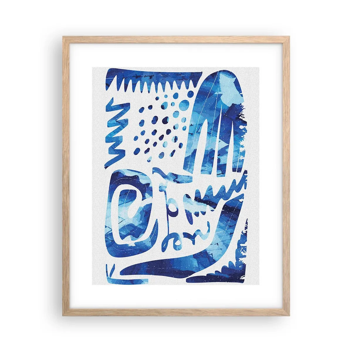 Poster in light oak frame - Return to the Roots - 40x50 cm