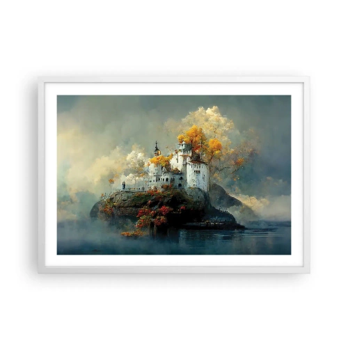 Poster in white frmae - Beginning of a Romantic Tale - 70x50 cm