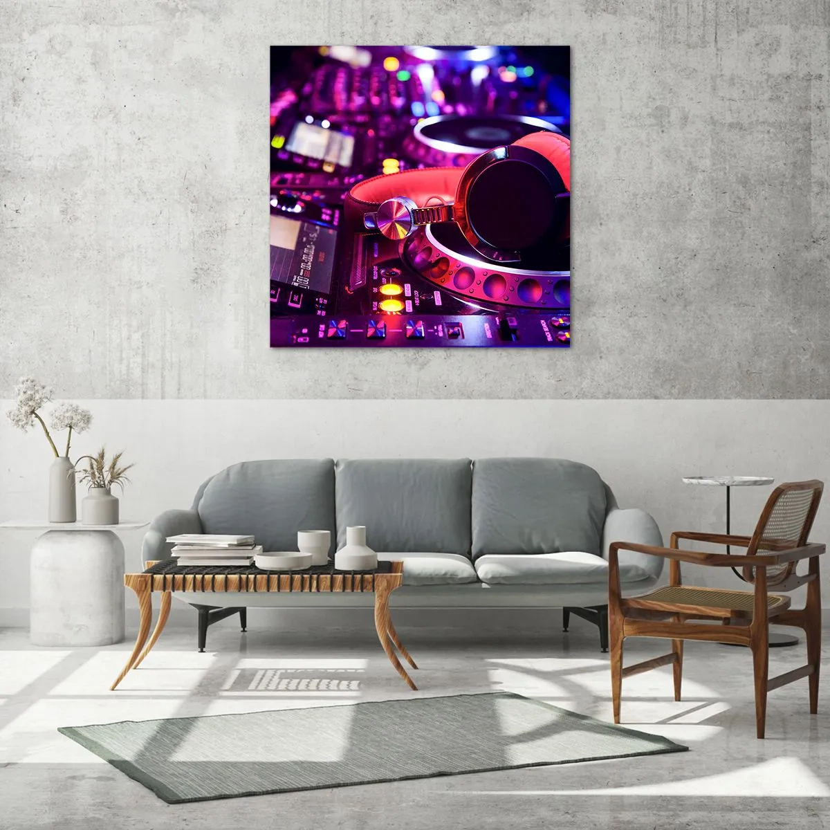 Glass picture - Before Party Starts - 30x30 cm