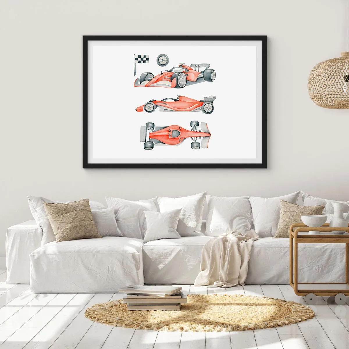 Poster in black frame - Race for the Dreams - 91x61 cm