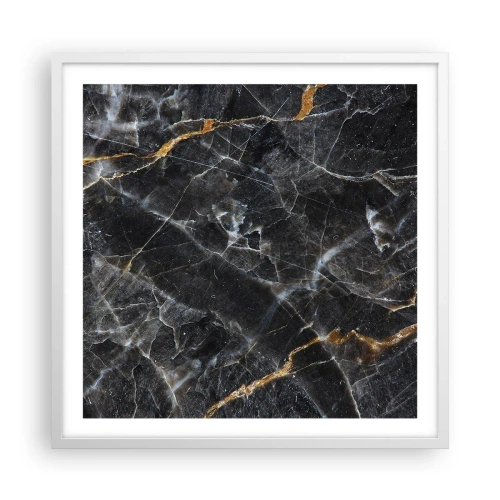 Poster in white frmae - Interior Life of a Stone - 60x60 cm