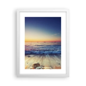 Poster in white frmae - What Is behind the Horizon? - 30x40 cm