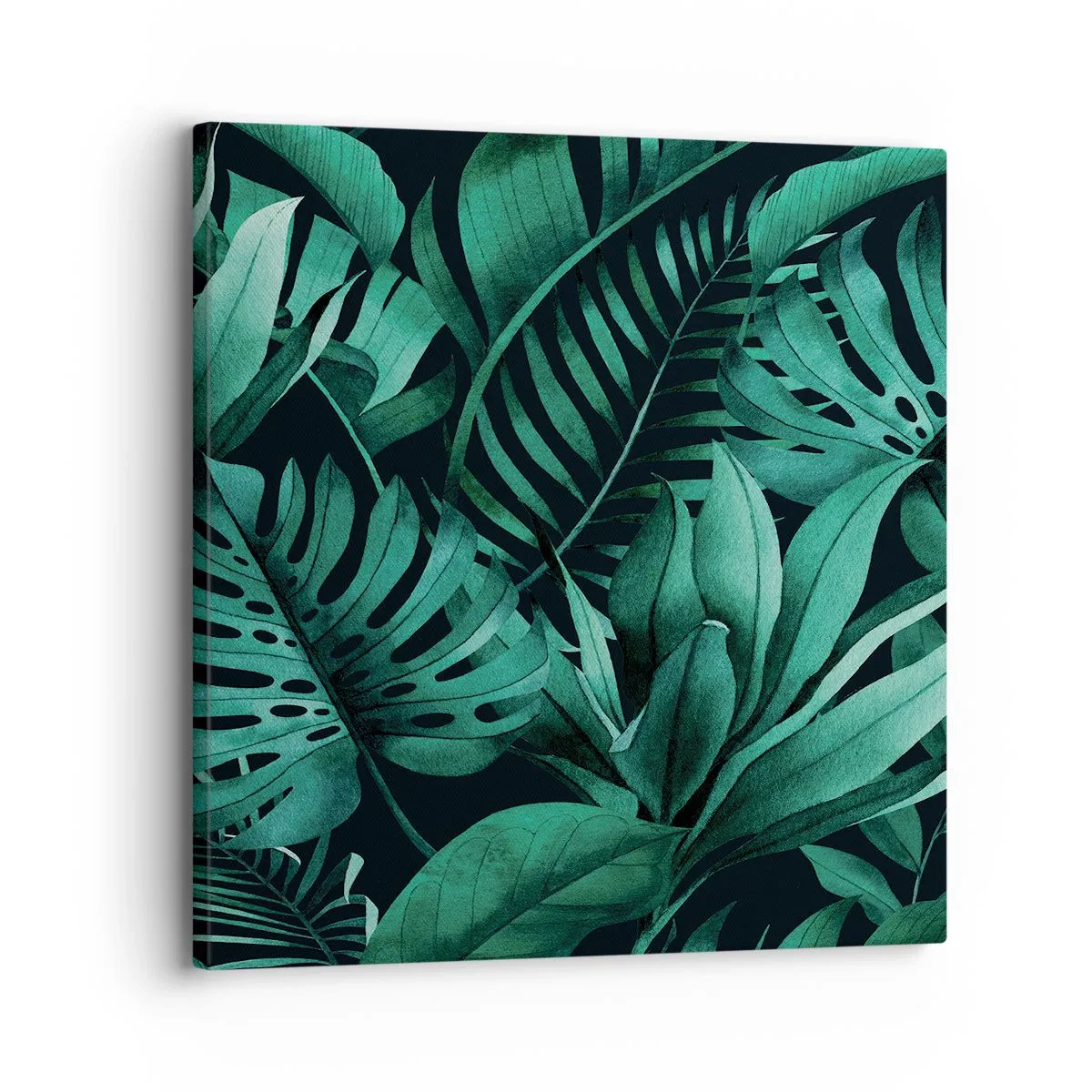 Canvas picture - Depth of Tropical Green - 30x30 cm