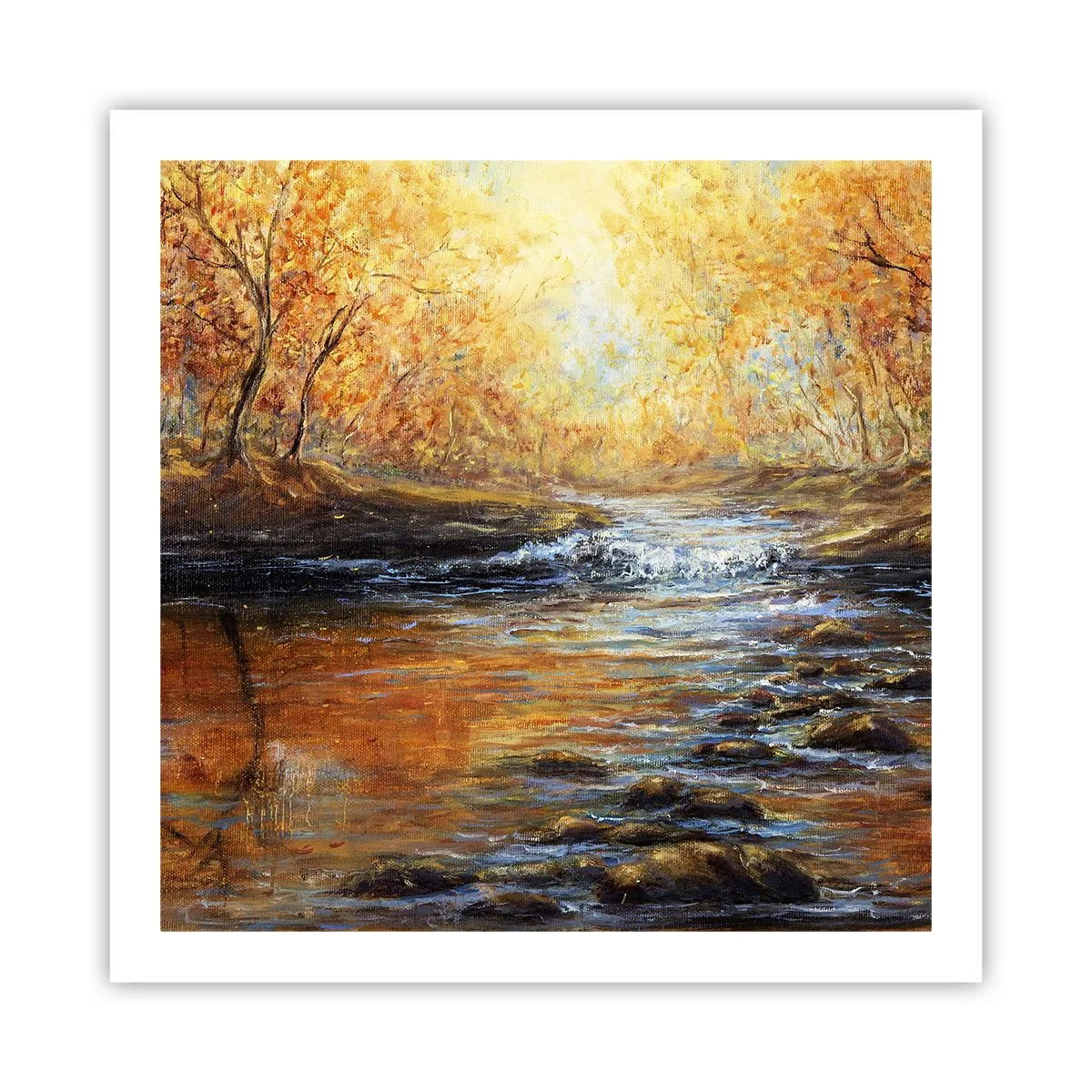 Poster - Golden Brook - 60x60 cm