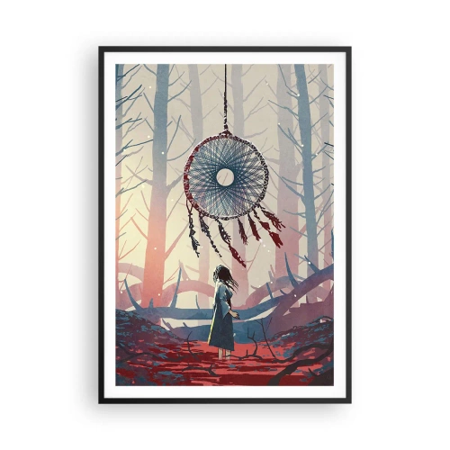 Poster in black frame - Mysterious Ritual of Life - 70x100 cm