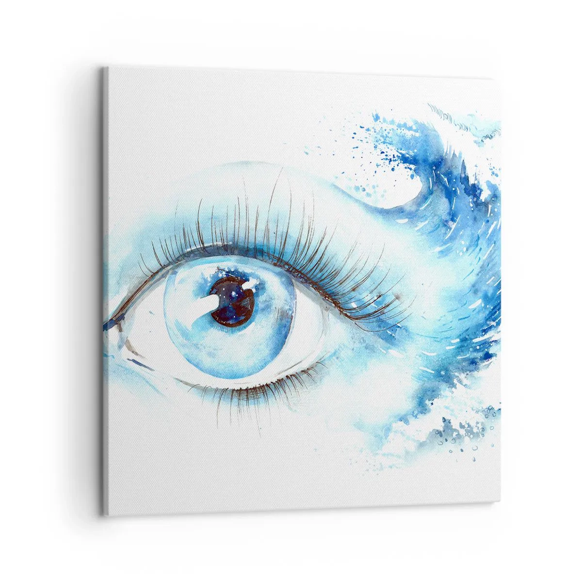 Canvas picture - Immerse in those Blue Eyes - 50x50 cm