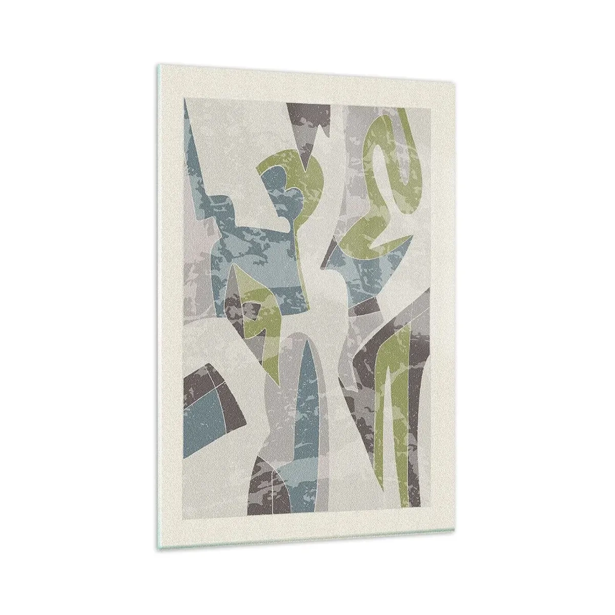 Glass picture - Composition with Window Pane - 80x120 cm