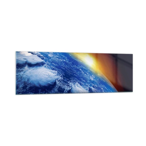 Glass picture - Sunrise by the Blue Planet - 160x50 cm