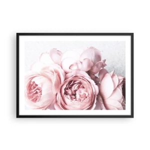 Poster in black frame - for the Romantics - 70x50 cm