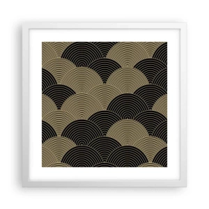 Poster in white frmae - Unity in Multitude - 40x40 cm