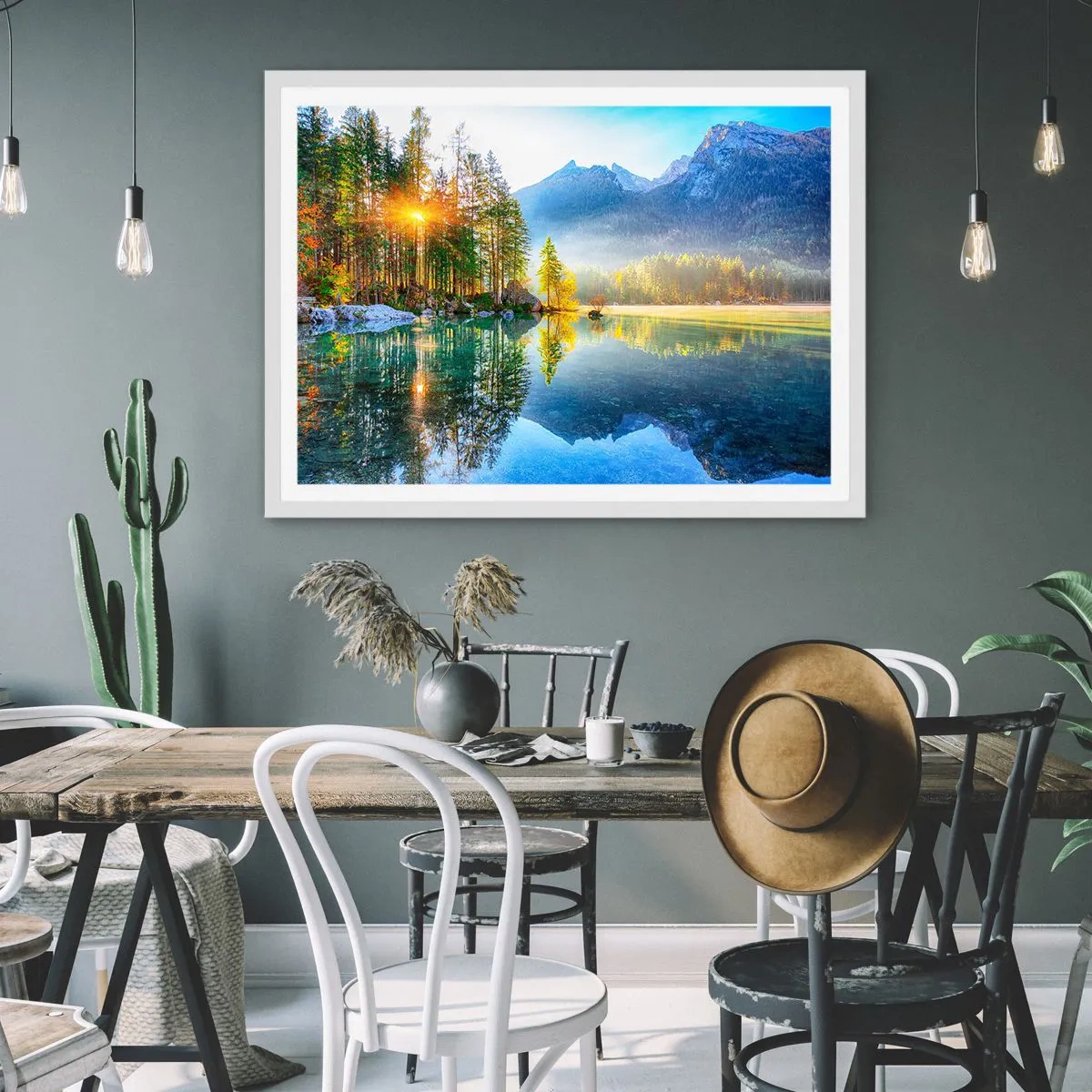 Poster in white frmae - Majesty and Sweetness - 100x70 cm