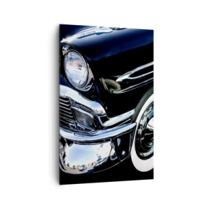 Canvas picture - Classics in Silver, Black and White - 80x120 cm