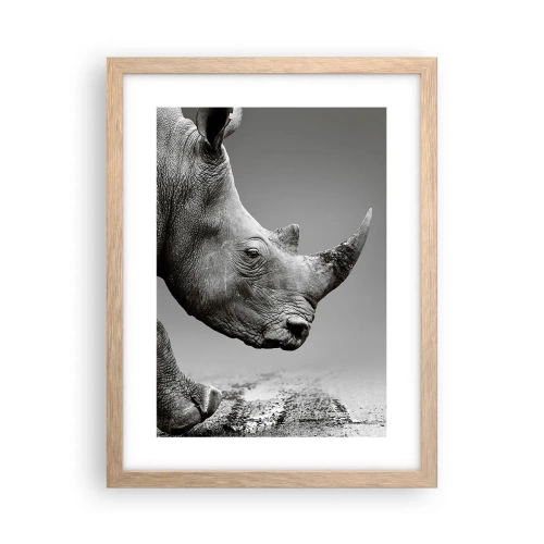 Poster in light oak frame - Uncontrolled Power - 30x40 cm