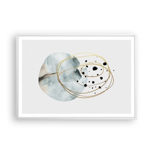 Poster in white frmae - In the Embrace of Space - 100x70 cm