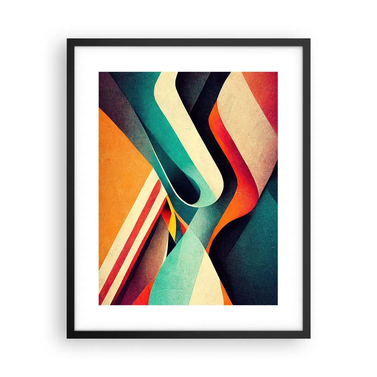 Poster in black frame - Intense Composition - 40x50 cm