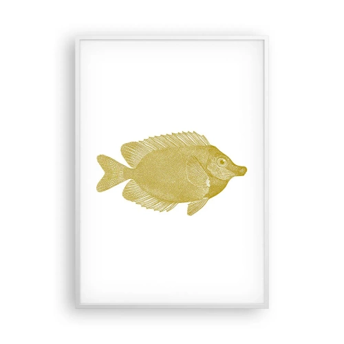 Poster in white frmae - Just a Fish - 70x100 cm