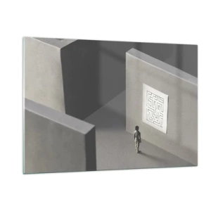 Glass picture - But Where Am I? - 120x80 cm