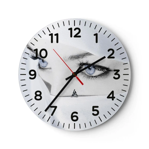 Wall clock - Clock on glass - Straight from 1001 Nights - 40x40 cm